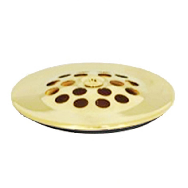 PermaFLOW PF WaterWorks Bathtub/Bath Tub Drain Shoe Grid/Strainer Cover with Matching Screw;Polished Brass; PF0915-PB - Image 4